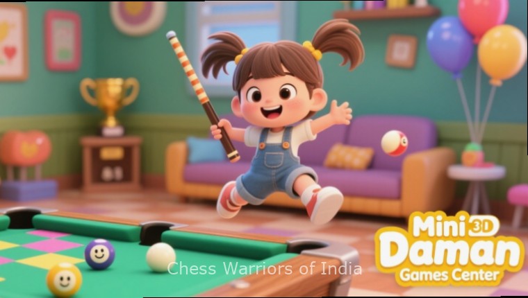 Chess Warriors of India Gameplay Chess Warriors of India gameplay showing the unique Indian-themed chess pieces in action with Chess Warriors of India watermark